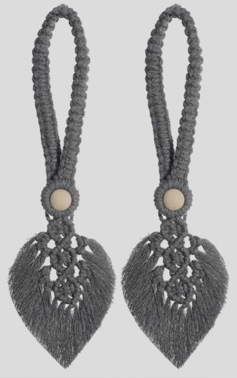 Boho Style Leaf Tiebacks