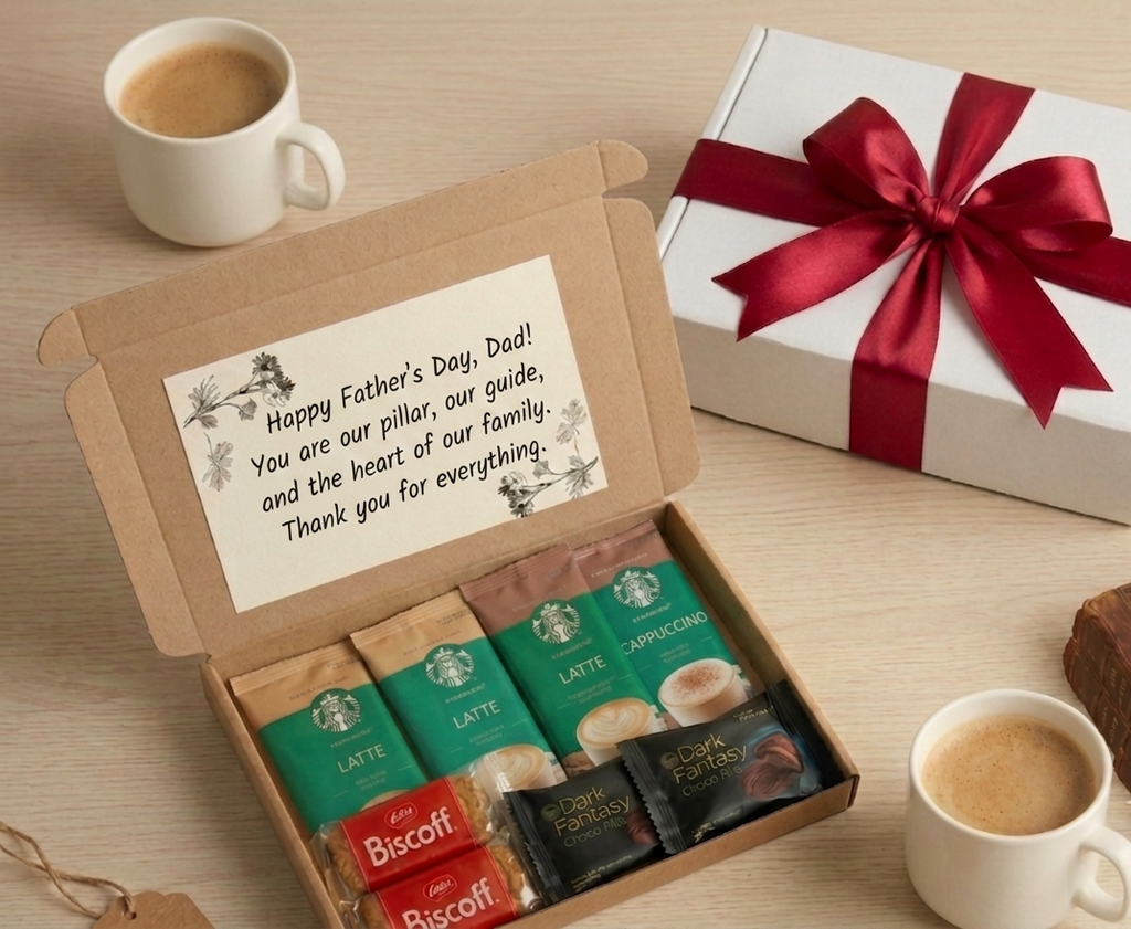 Costa Starbucks Coffee Treat Box, Biscoff, Dark Fantasy Cookies, Letterbox Gift
