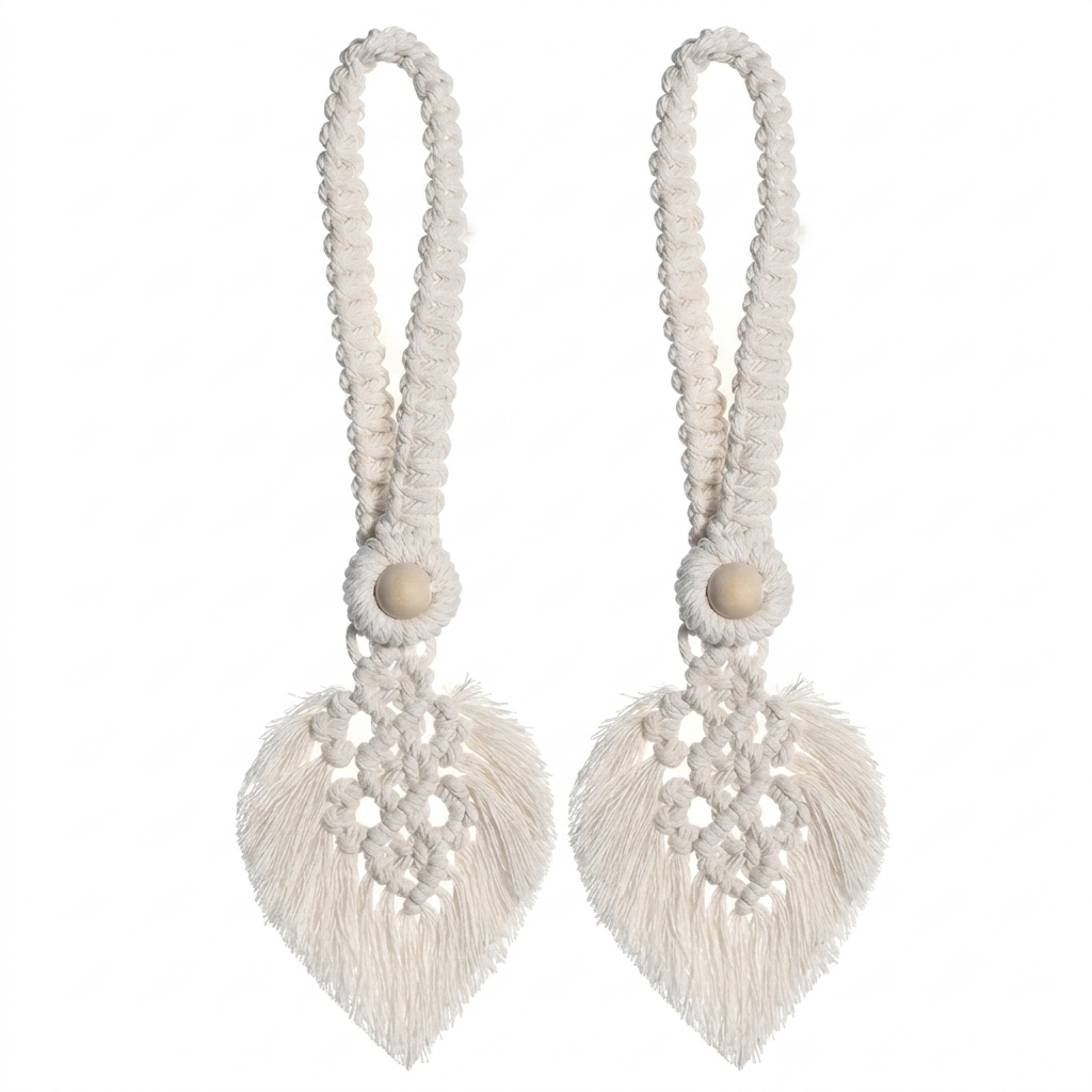 Boho Style Leaf Tiebacks