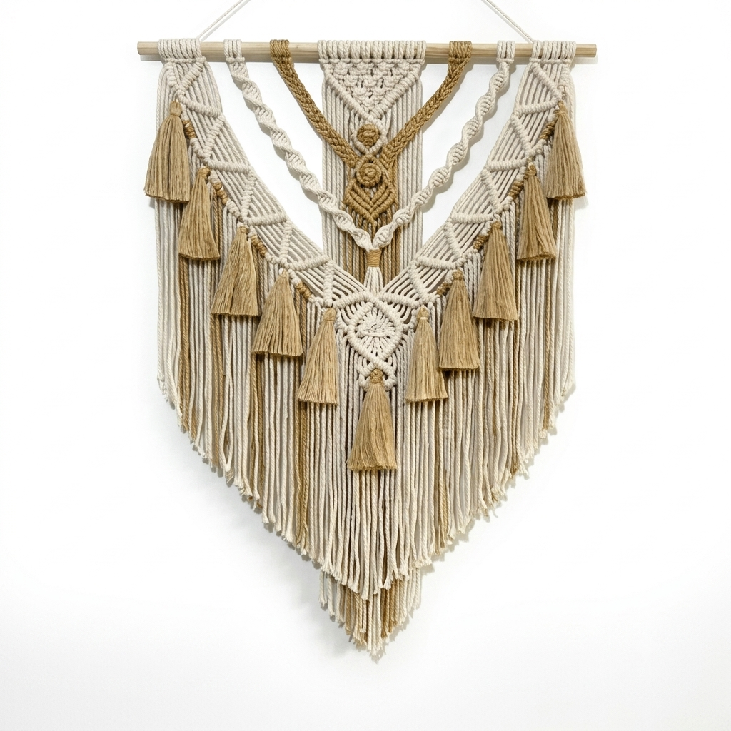 Beautiful Khaki Tassel Wall Hangings