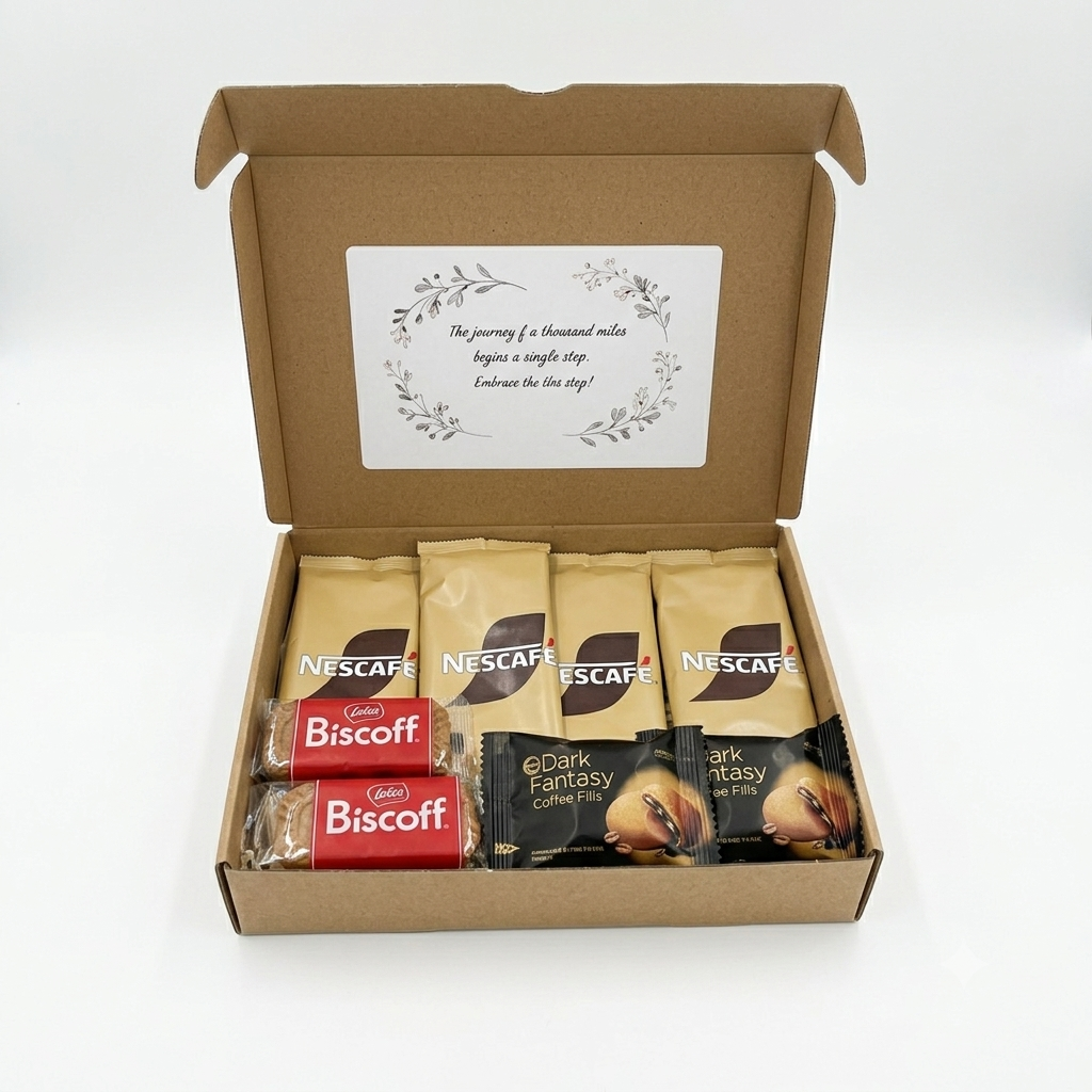 Costa Starbucks Coffee Treat Box, Biscoff, Dark Fantasy Cookies, Letterbox Gift