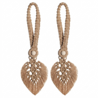 Boho Style Leaf Tiebacks