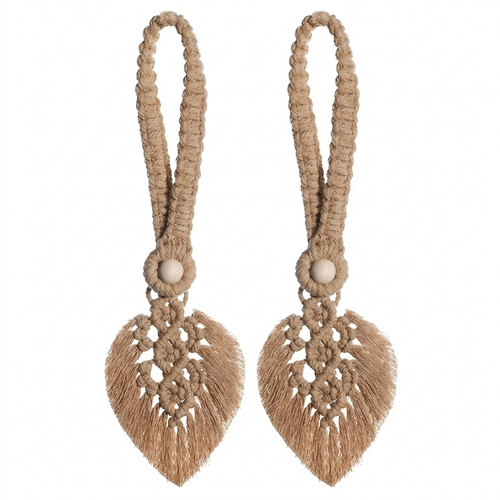 Boho Style Leaf Tiebacks