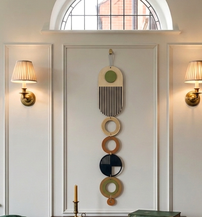 Geometric Wood Hangings