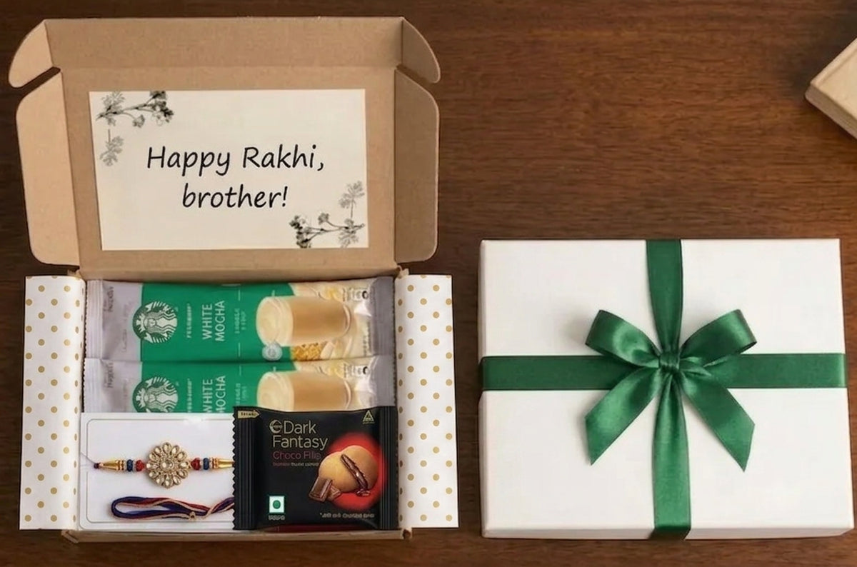 Rakhi Gift Box for Brother, Personalized Raksha Bandhan Hamper, Traditional Rakhi