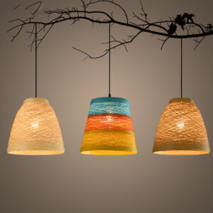 Ldyllic Creative Rattan Hanging Lamps Woven Ball Lamp