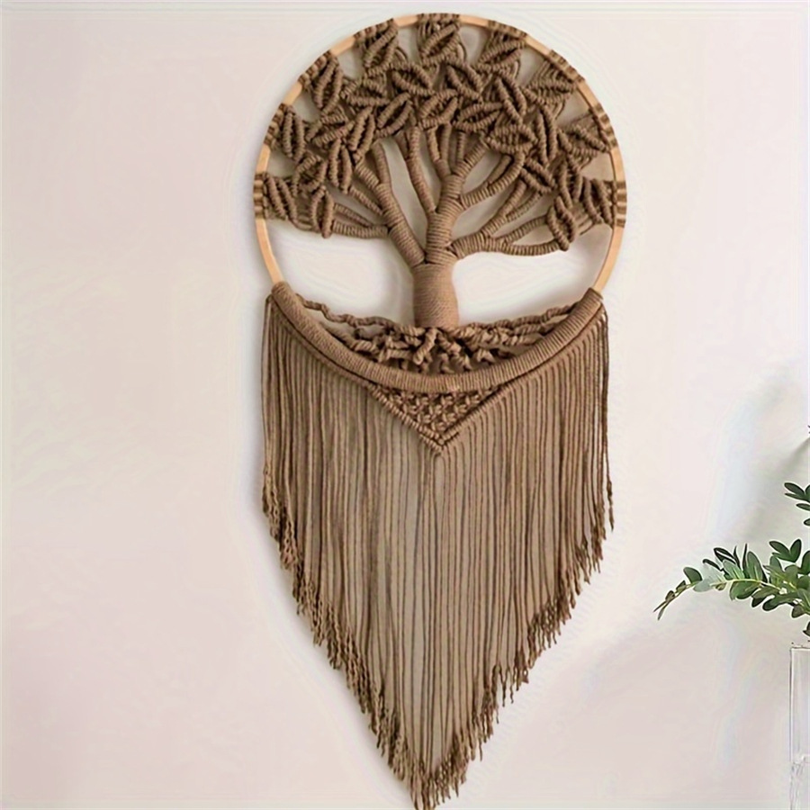 Lucky Tree Woven Wall Hangings Handmade Living Room Bedroom Decorations - Image 5