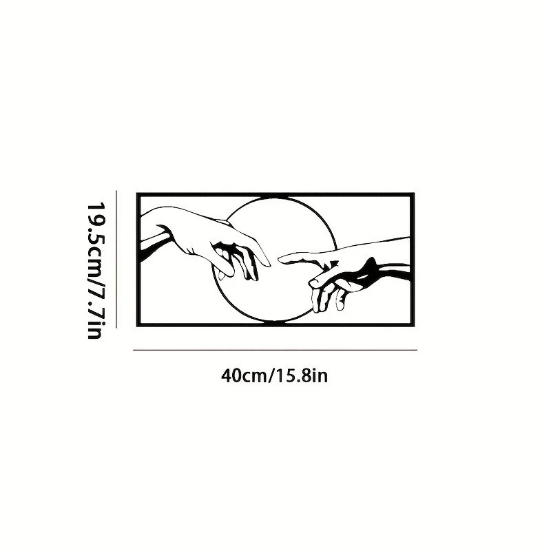 Modern Black Metal Wall Art - Image 4