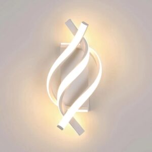 Creative LED Wall Light Black - 22W 3-Color Change Bedroom Indoor WallLamp UK