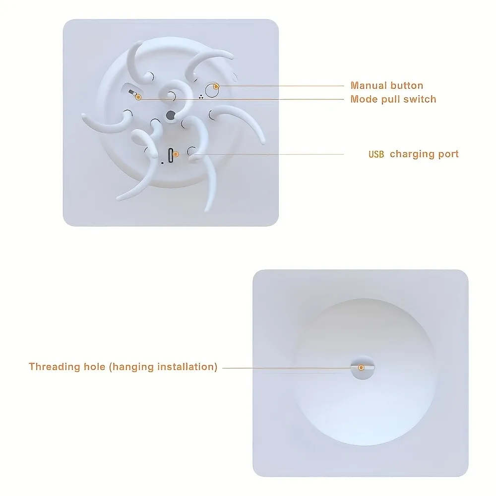 Bionic Jellyfish Night Light,USB Rechargeable with Voice Control,Dancing Tentacles,5 RGB Gradient,Floating Lamp,Bedroom Decor - Image 3