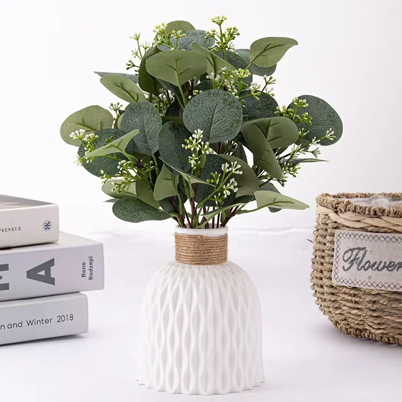 Scandinavian Home Decoration Vase- Water Ripple Style, Twine Plastic, Small Flower Arrangement Vase - Image 2